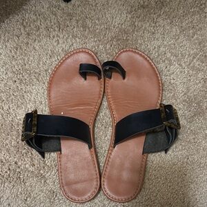 SHEIN Black and Brown Women's Sandals